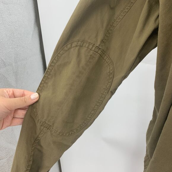 Volcom Good Side Hooded Jacket Womens M Olive Zip Up Cotton Lightweight Military - Picture 7 of 15